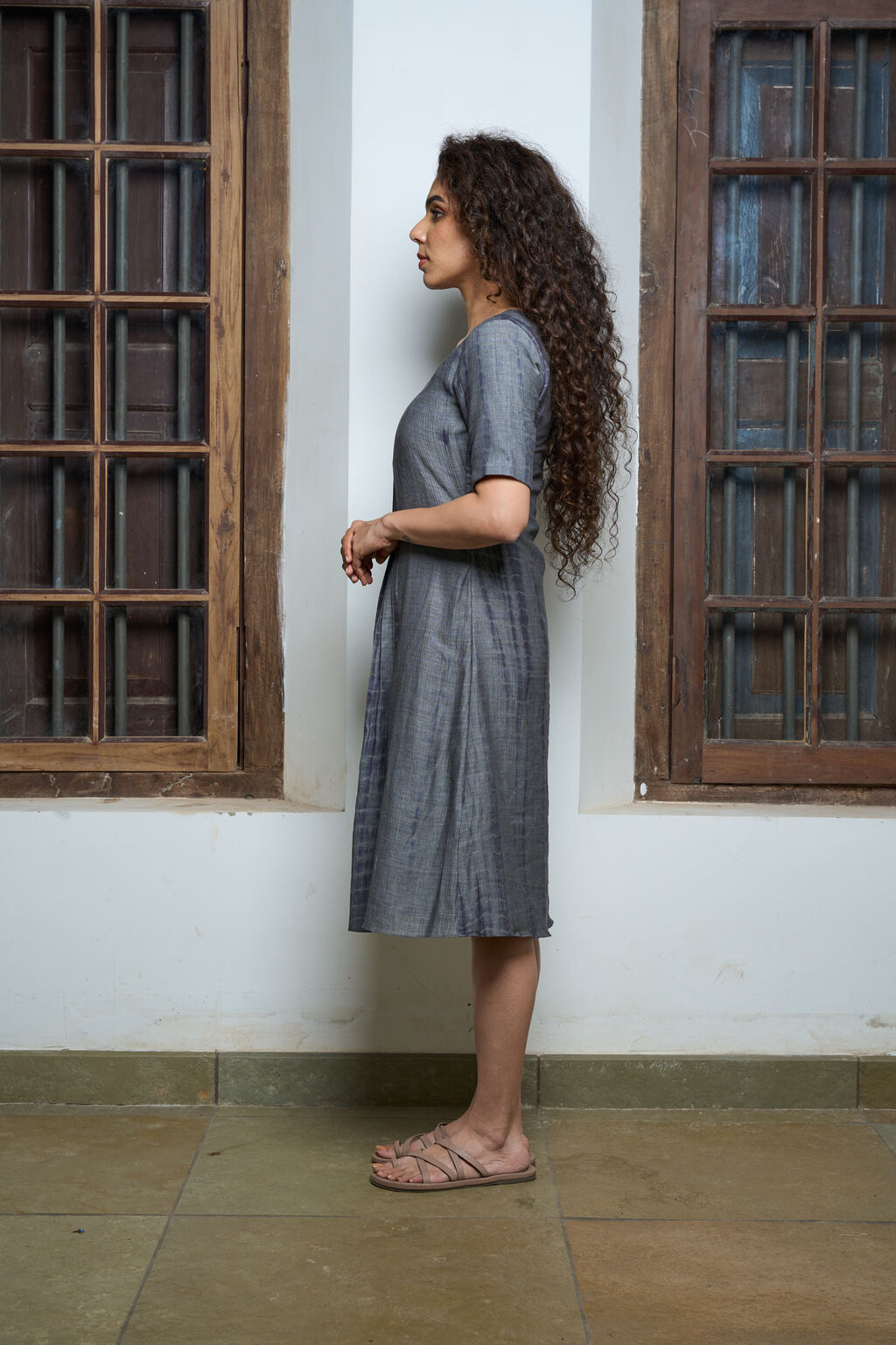 Tie and dye A line dress